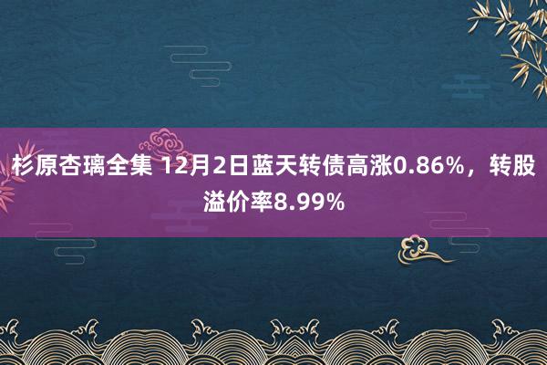 杉原杏璃全集 12月2日蓝天转债高涨0.86%，转股溢价率8.99%