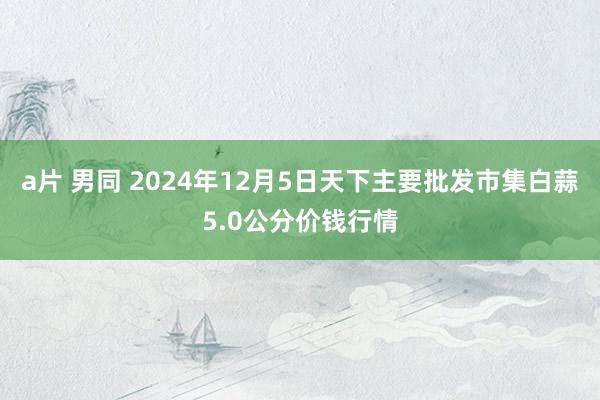 a片 男同 2024年12月5日天下主要批发市集白蒜5.0公分价钱行情