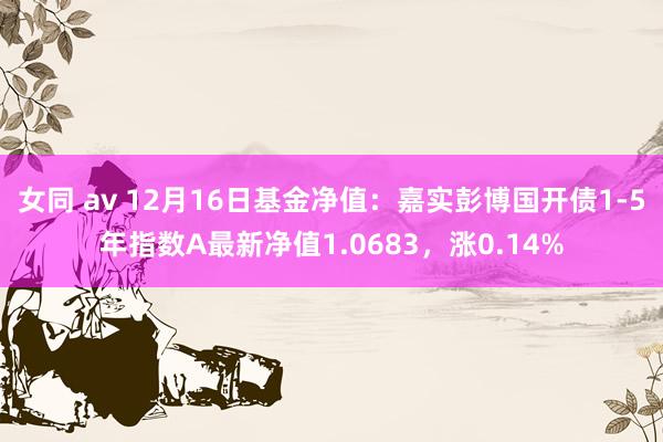 女同 av 12月16日基金净值：嘉实彭博国开债1-5年指数A最新净值1.0683，涨0.14%