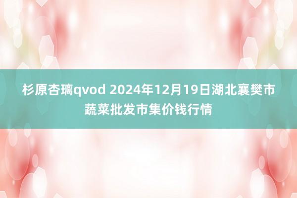 杉原杏璃qvod 2024年12月19日湖北襄樊市蔬菜批发市集价钱行情