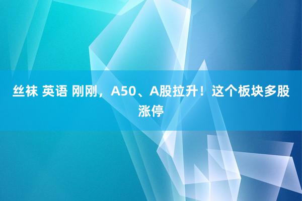 丝袜 英语 刚刚，A50、A股拉升！这个板块多股涨停