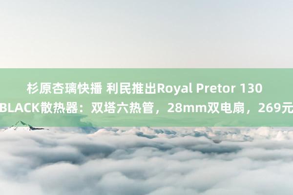 杉原杏璃快播 利民推出Royal Pretor 130 BLACK散热器：双塔六热管，28mm双电扇，269元