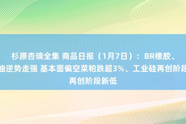 杉原杏璃全集 商品日报（1月7日）：BR橡胶、棕榈油逆势走强 基本面偏空菜粕跌超3%、工业硅再创阶段新低